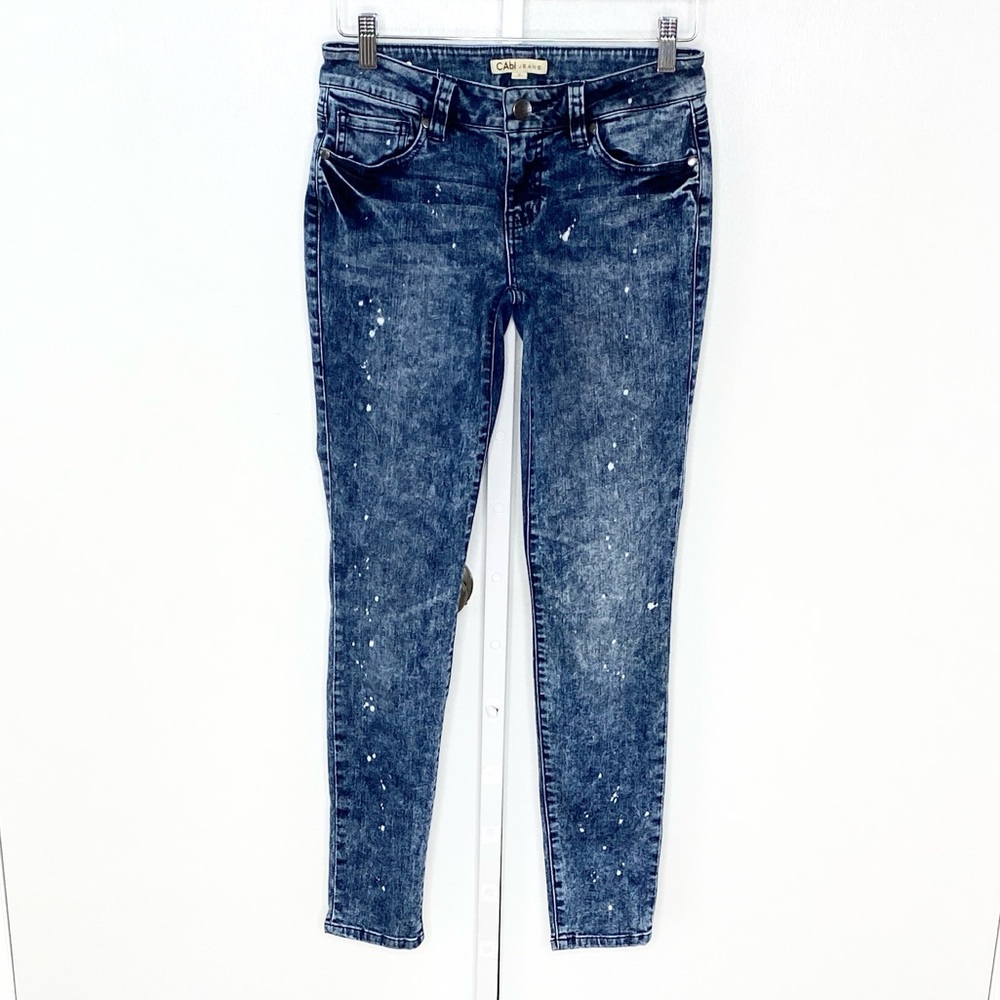 Cabi | Medium-Wash Denim Constellation Low-Rise Skinny Jeans Style #920 Sz 2